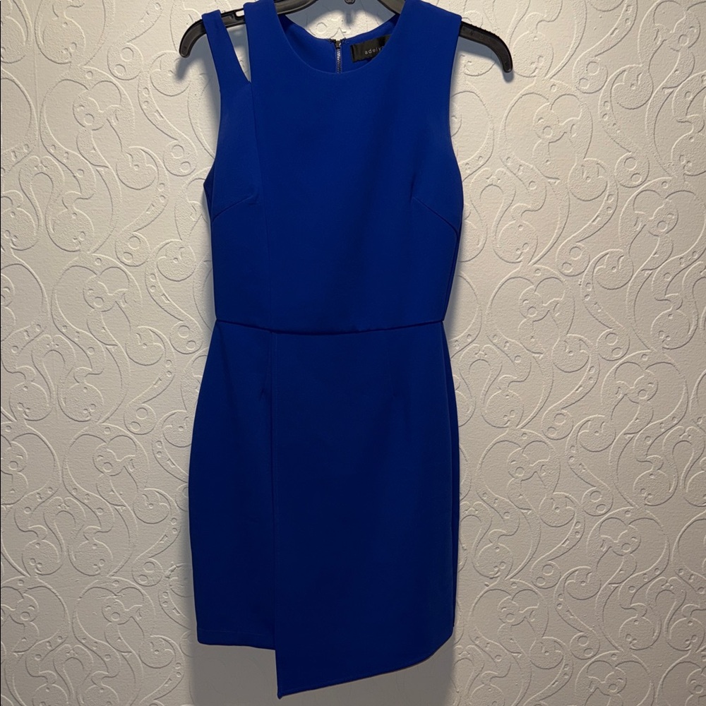 Adelyn Rae Royal Blue Asymmetrical Dress